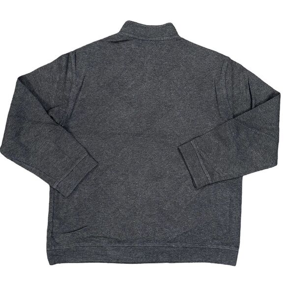 Men's Gray Zip-Up Sweater - Picture 3 of 6
